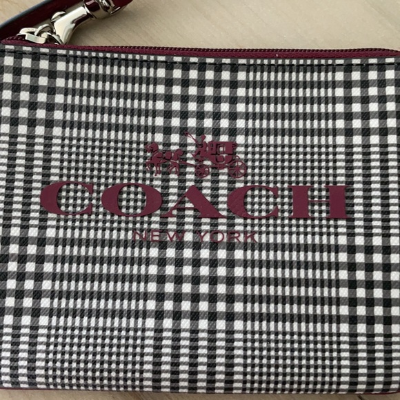 Coach Checkered Wristlet - Picture 2 of 6